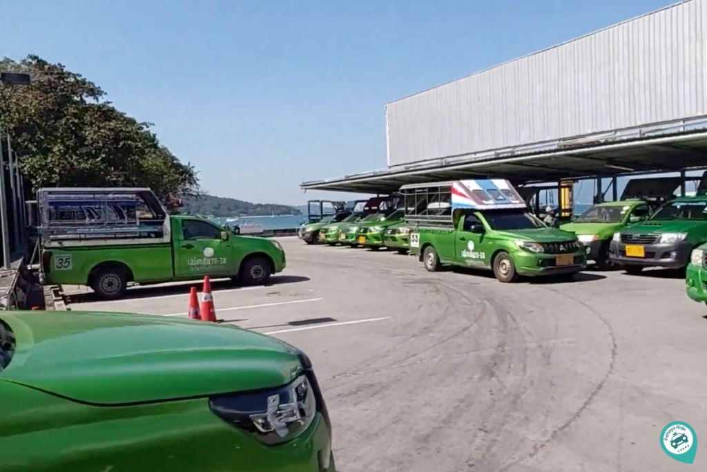 Transport services (Songtheaw) at koh samet